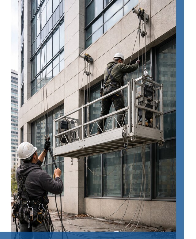 Монтаж и подъем фасадной люльки в Ярцеве от 12209 р. | ВЫСОТНИК-Рцв