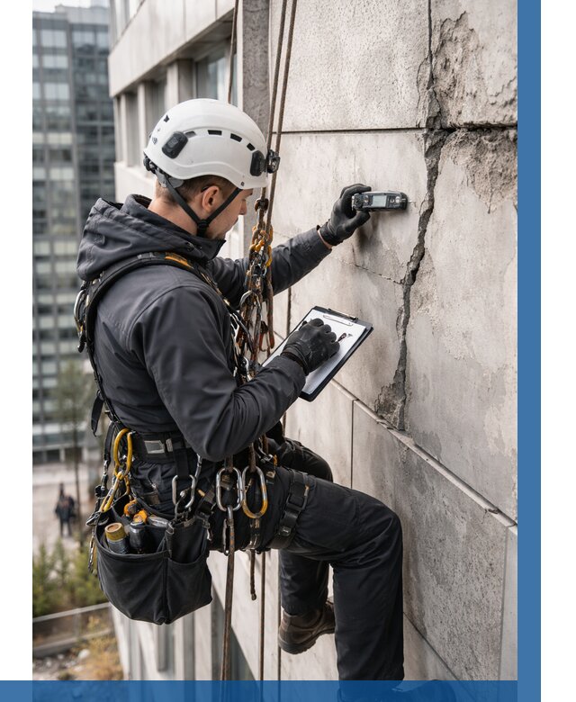 Обследование фасада альпинистами в Ярцеве от 122 р. | ВЫСОТНИК-Рцв