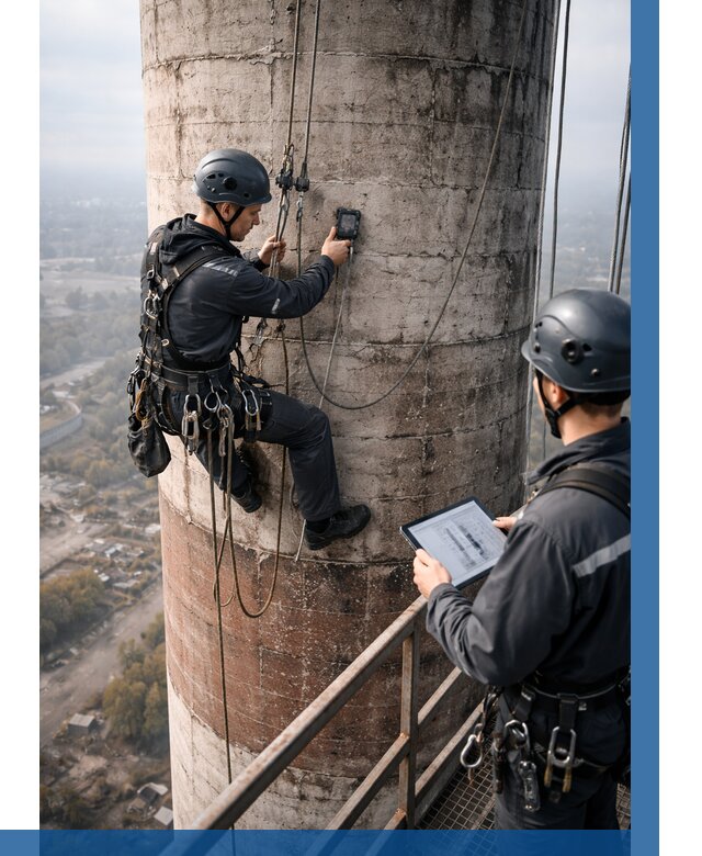 Обследование дымовой трубы в Ярцеве от 8139 р. | ВЫСОТНИК-Рцв