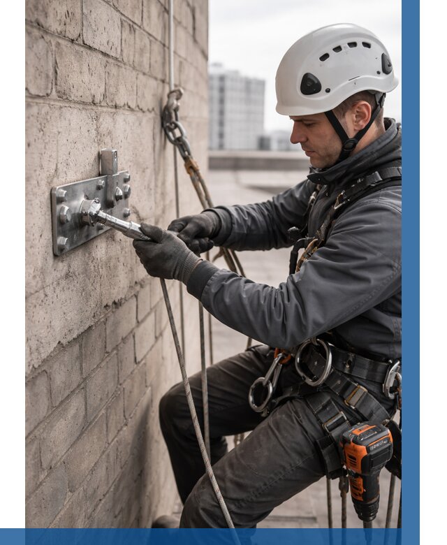 Установка анкерных точек в Ярцеве от 3561 р. | ВЫСОТНИК-Рцв